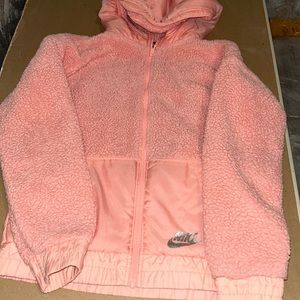 Women’s Nike fleece zip-up jacket w/ water resistant hood